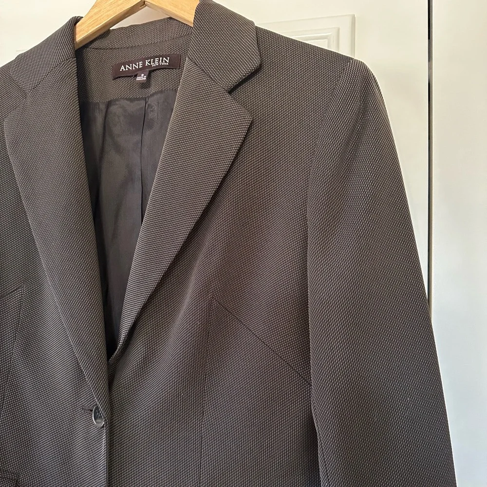 Anne Klein Women's Dark Brown Blazer - Picture 3 of 7